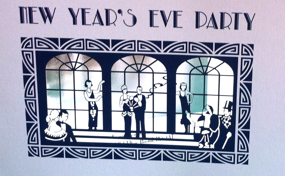 Harrods laser cur Christmas card