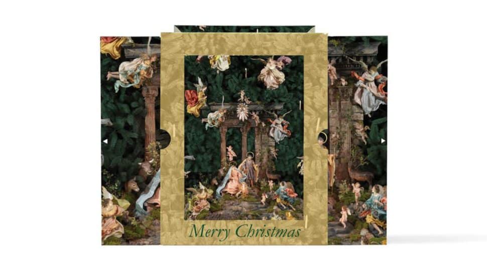 Nativity scene card