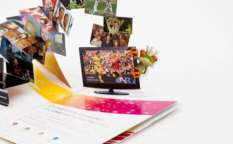 Sky pop up brochure