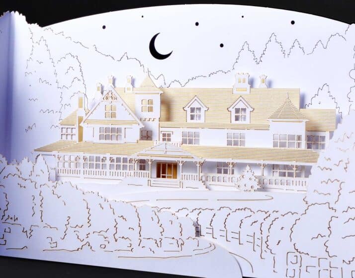 skywalker ranch holiday custom pop-up card