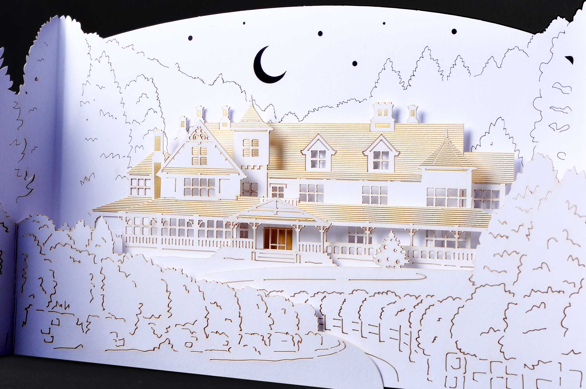 skywalker ranch holiday custom pop-up card